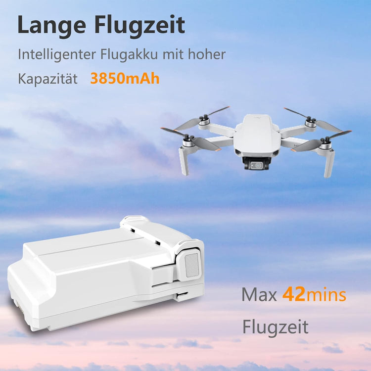 DJI Mini 3 Pro akkumulátor szett - 2db 3850mAh, 47 perc repülési idő - Image 4