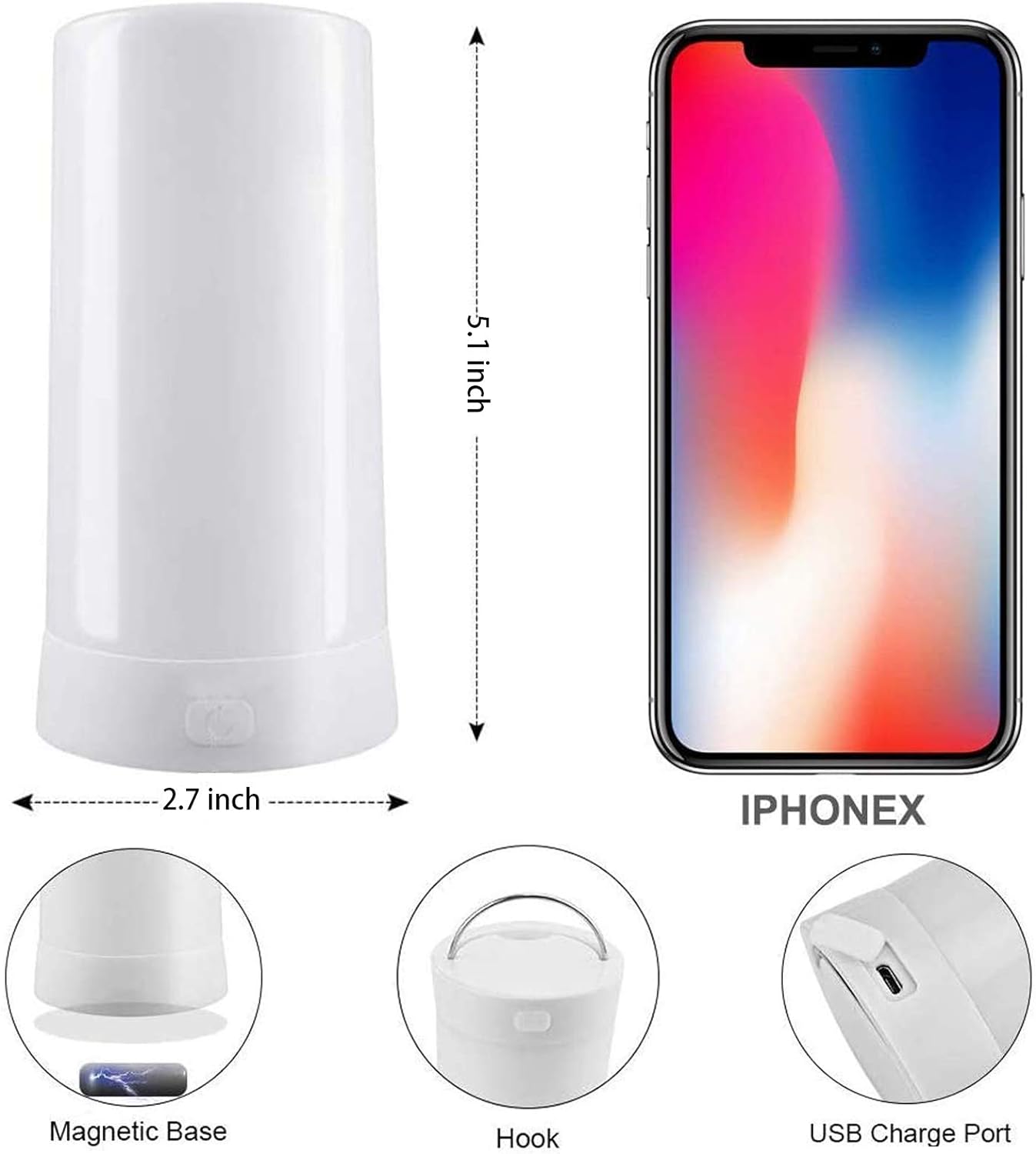 PDGROW USB-s LED lángeffekt lámpa távirányítóval, vízálló, kül- és beltérre - Image 3