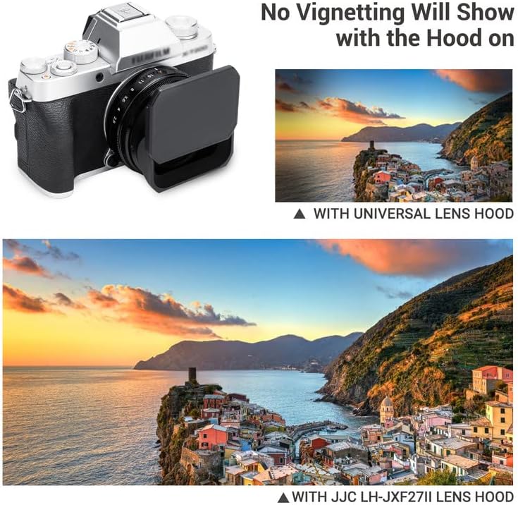 Fujifilm XF 27mm F2.8 R WR objektívhez JJC fém napellenző és sapka - Image 5