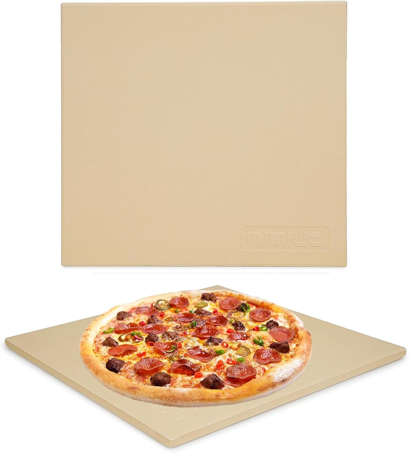 Mimiuo négyzetes pizzakő sütőhöz és grillhez, 33 cm, Ooni kompatibilis - Image 1