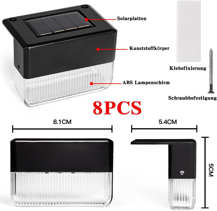 YOFIG 4 db-os Kültéri Napelemes LED Lámpa - Vízálló Kerti Dekoráció, Meleg Fehér és Színváltós Módokkal - Image 2