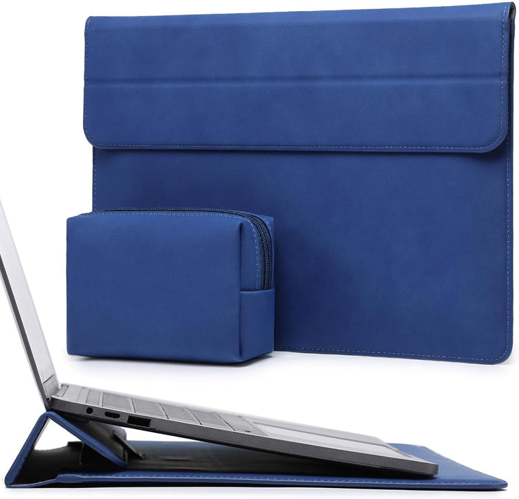 MacBook Pro 16" és XPS 15 védőtok állvánnyal, kék - HYZUO laptoptáska 15-16" - Image 1