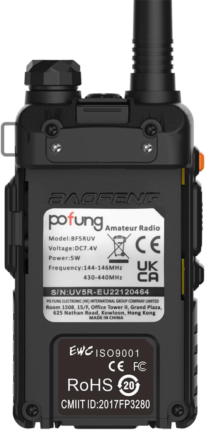Pofung BF5RUV Kétsávos Walkie-Talkie VHF/UHF Amatőr Rádió USB Töltővel és Programozókábellel - Image 8