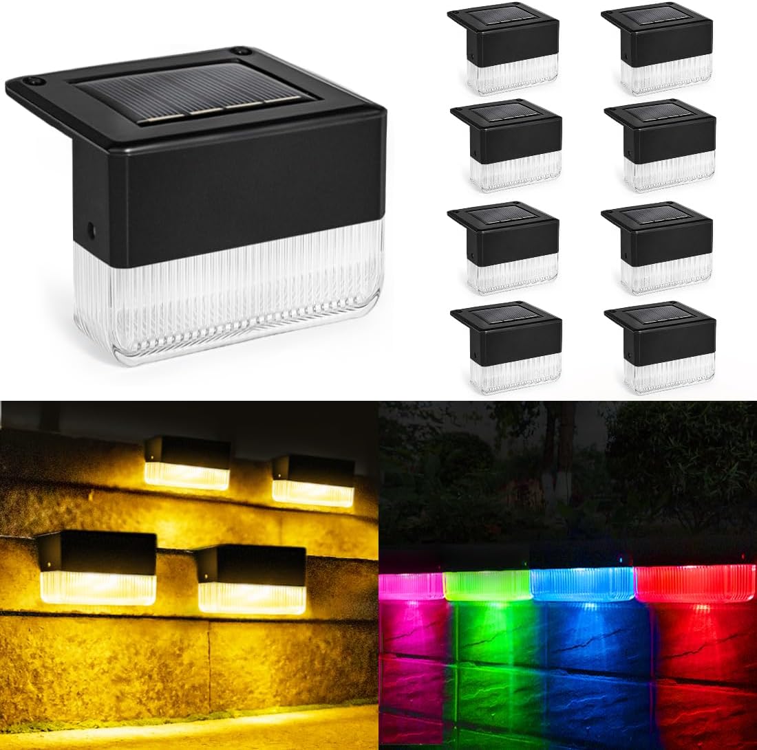 YOFIG 4 db-os Kültéri Napelemes LED Lámpa - Vízálló Kerti Dekoráció, Meleg Fehér és Színváltós Módokkal - Image 1