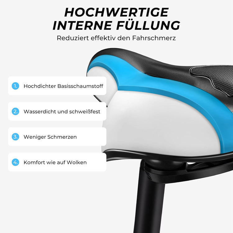 YOUNGDO Gél Kerékpárülés - Széles, Puha, Légáteresztő, Ergonomikus Nyereg Vízálló Borítással - Image 4