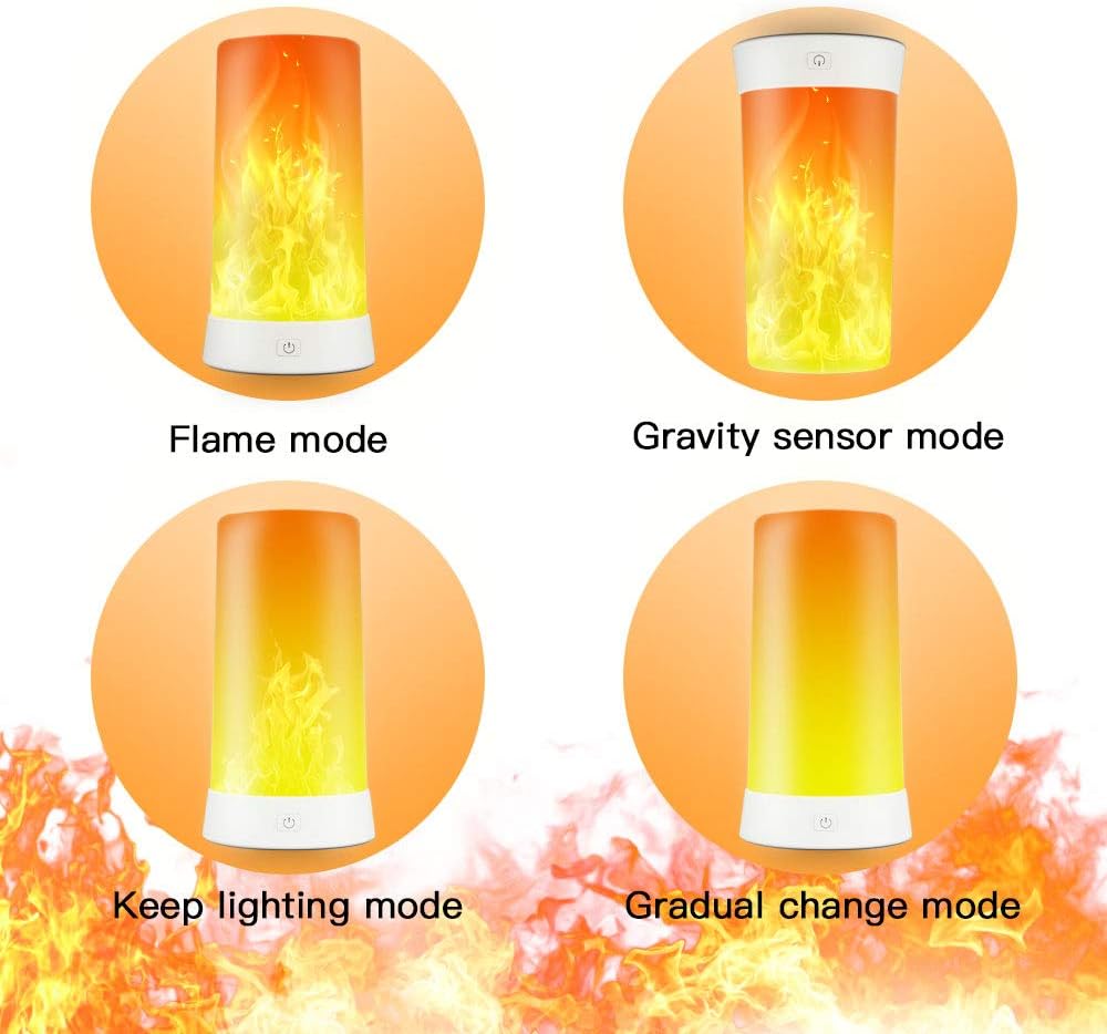 PDGROW USB-s LED lángeffekt lámpa távirányítóval, vízálló, kül- és beltérre - Image 2
