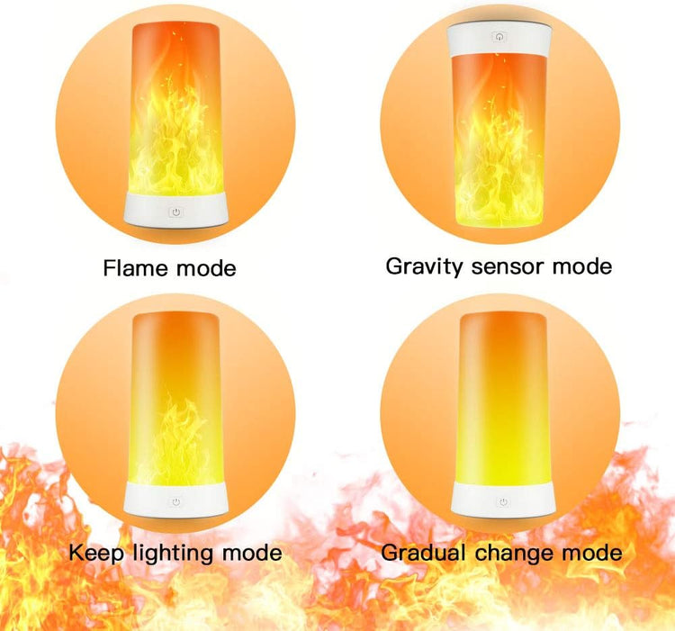 PDGROW USB-s LED lángeffekt lámpa távirányítóval, vízálló, kül- és beltérre - Image 2
