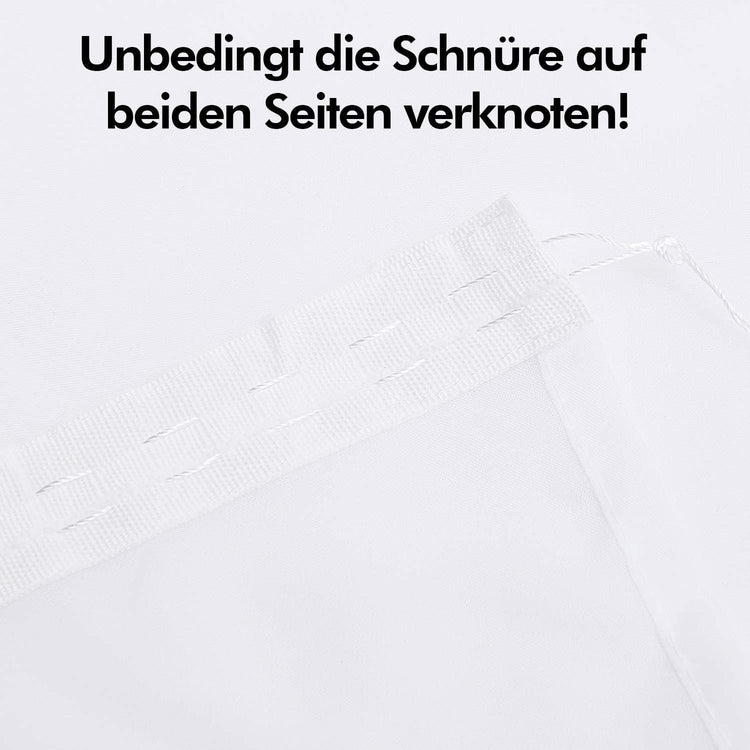 Deconovo fehér fényáteresztő függöny nappalihoz, 260x140 cm, 2 db - Image 5