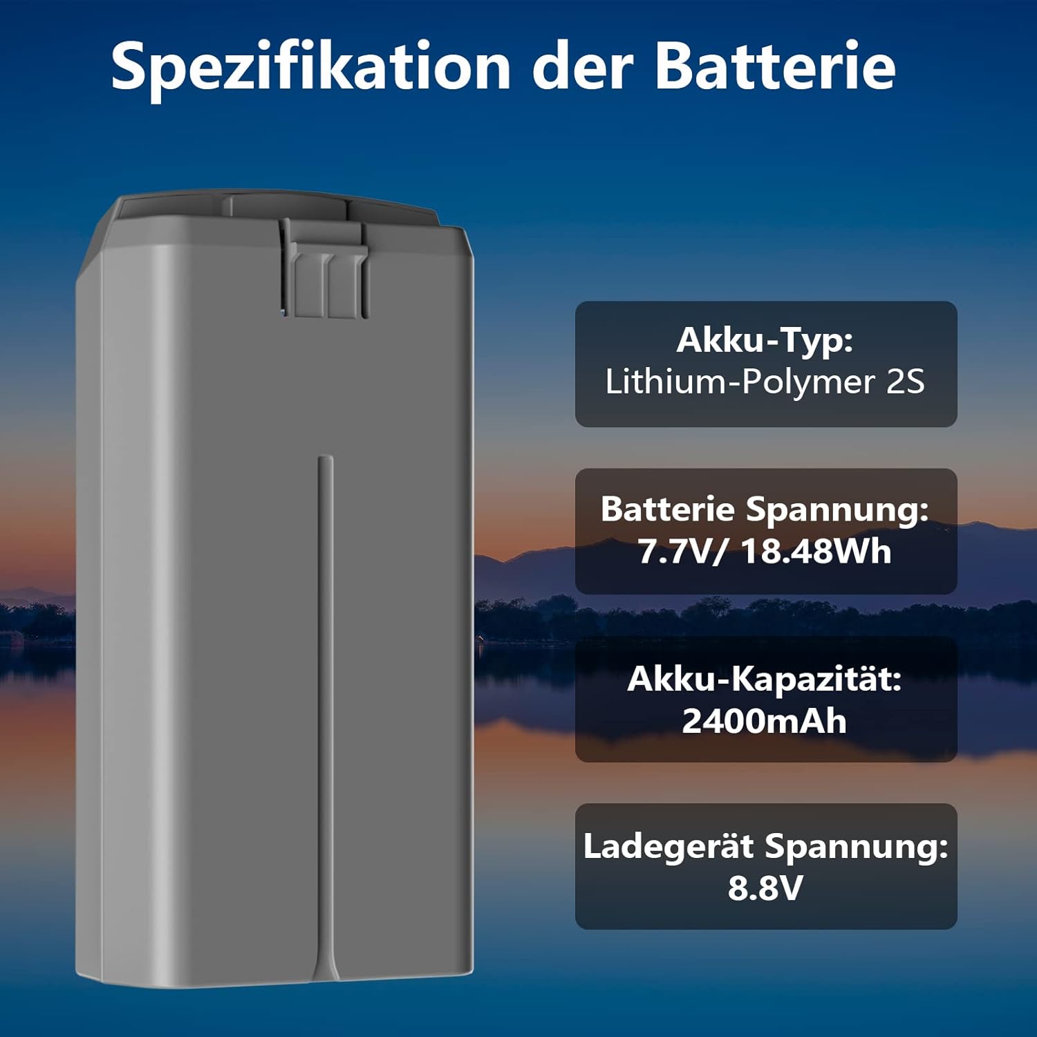 DJI Mini 4K/2/SE drónhoz 2400 mAh intelligens akkumulátor szett, 31 perc repülési idő - Image 4