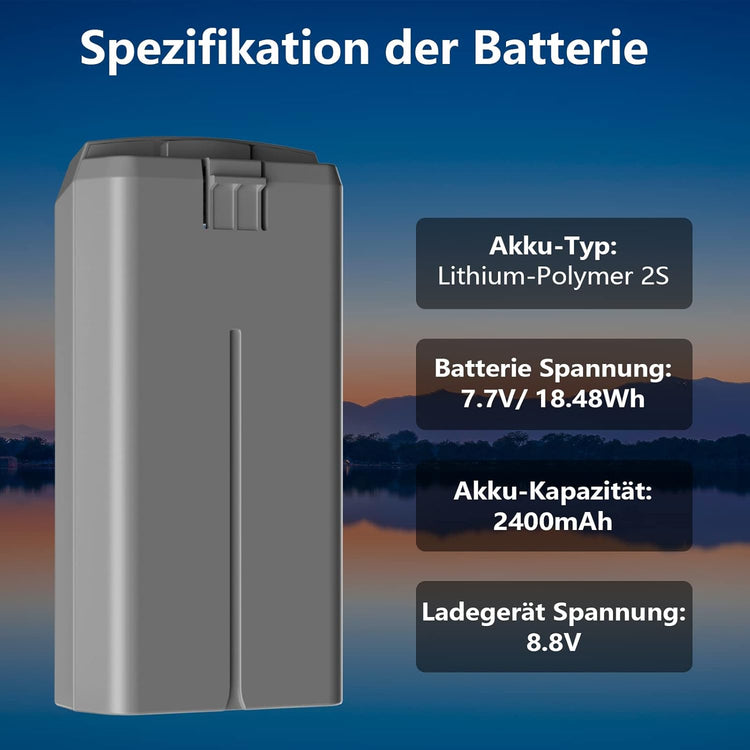 DJI Mini 4K/2/SE drónhoz 2400 mAh intelligens akkumulátor szett, 31 perc repülési idő - Image 4