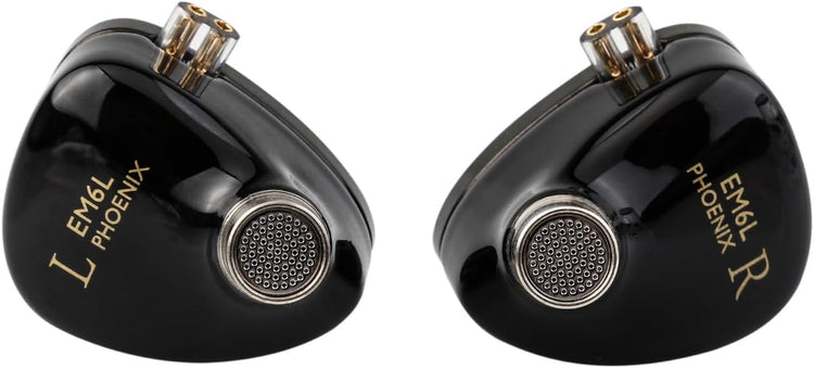 SIMGOT EM6L Hibrid 1DD+4BA HiFi Fülhallgató, Fekete, Levehető Kábellel - Image 3