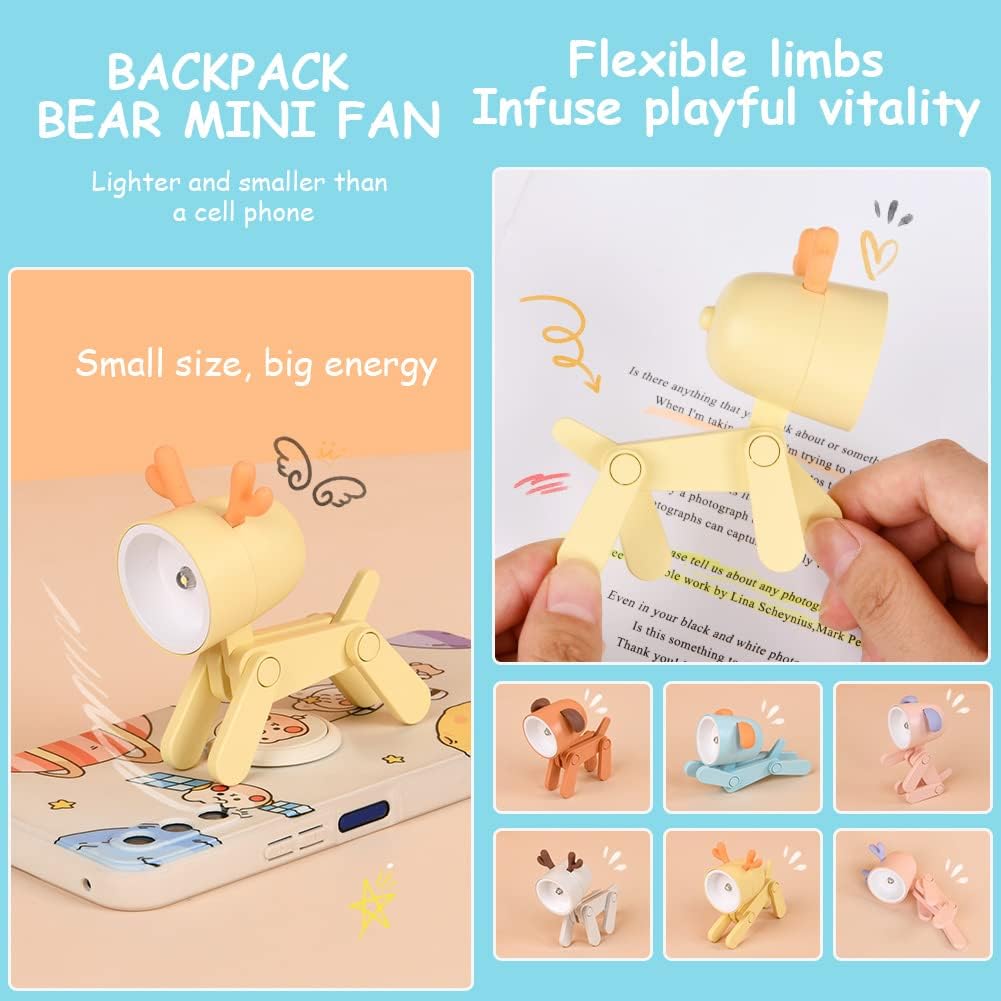 URAQT Aranyos LED Szarvas Éjjeli Lámpa Gyerekeknek - Kék és Zöld, 2db - Image 5