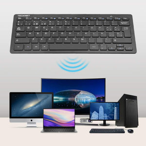 TeckNet Ultravékony Spanyol Vezeték Nélküli Mini Billentyűzet PC-hez és Smart TV-hez - Image 7