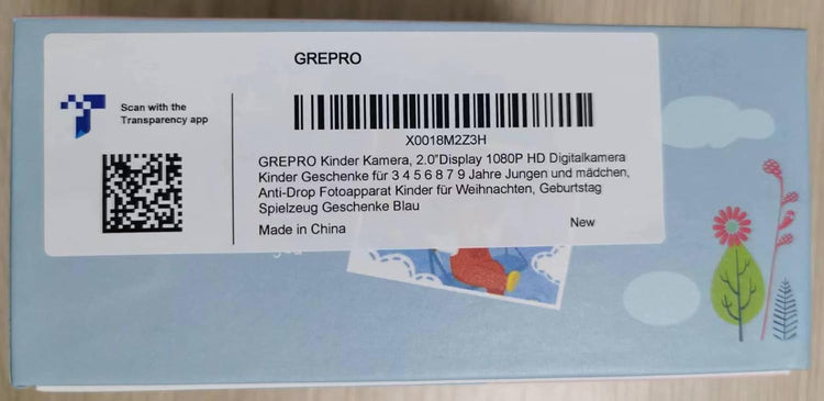 GREPRO Gyerek Fényképezőgép, 2" Kijelző, 1080P HD, Kék - Ajándék 3-9 Éves Gyerekeknek - Image 10