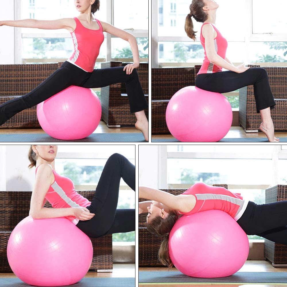 TOMSHOO Robbanásbiztos Jóga Labda 45-75cm - Stabil Fitness Gimnasztikai Labda Pumpával - Image 2