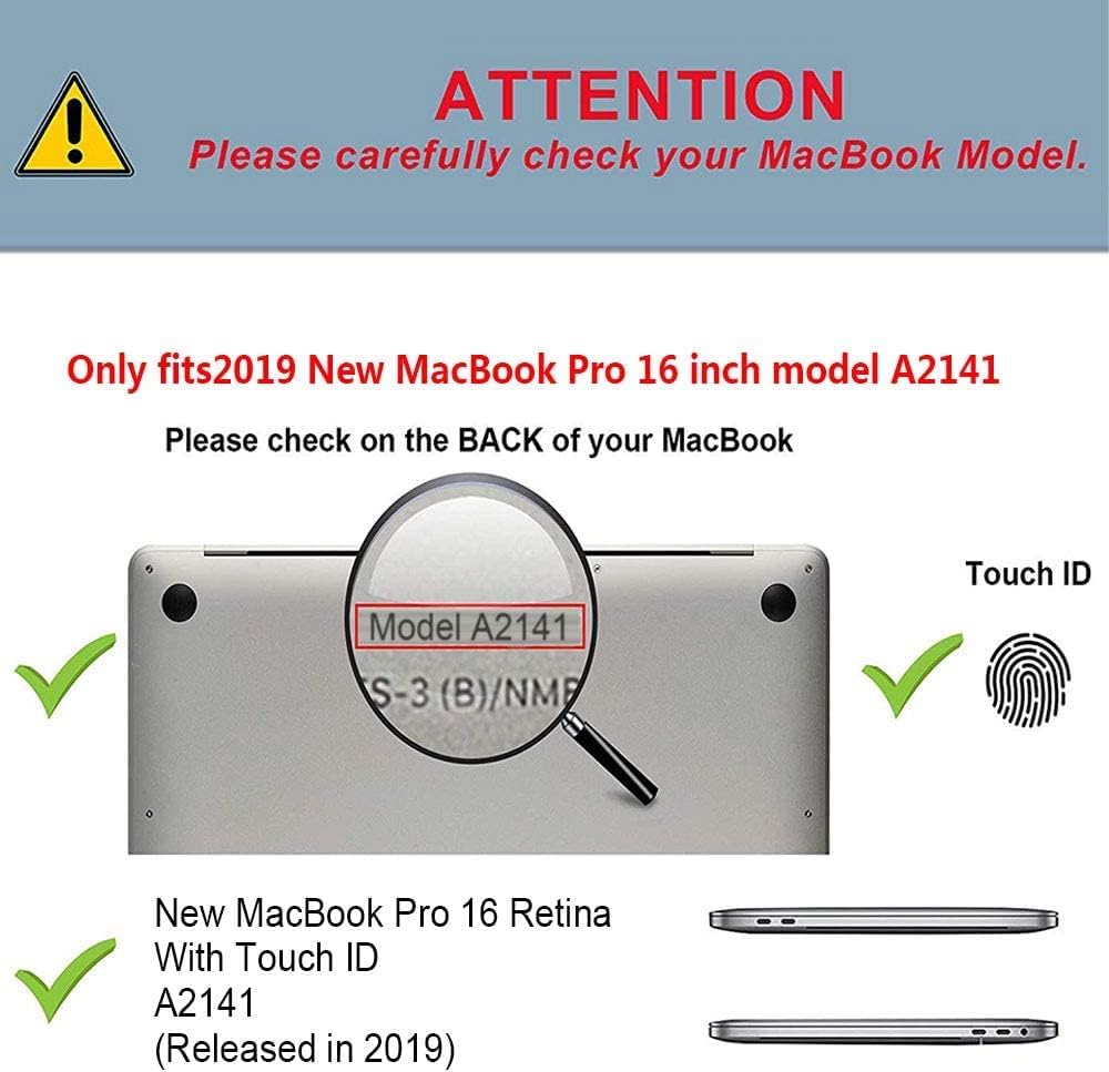 MacBook Pro 16" (2019-2020) TECOOL Ultravékony Védőtok + Billentyűzetvédő, Kristályfekete - Image 2