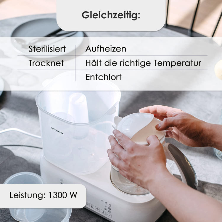 Multifunkciós Babyono 3az1-ben Cumisüveg Melegítő, Sterilizáló és Szárító - 1.2L - Image 7