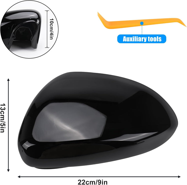 Opel Corsa D/E fekete fényes tükörborítás, 2006-2019 modellekhez - Image 6