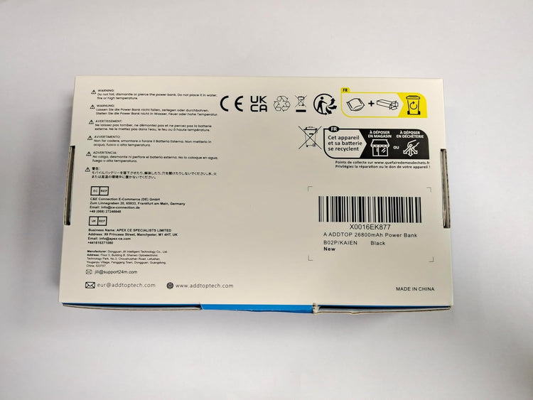 ADDTOP 26800mAh gyorstöltős powerbank LCD kijelzővel, 4 kimenettel - Image 8