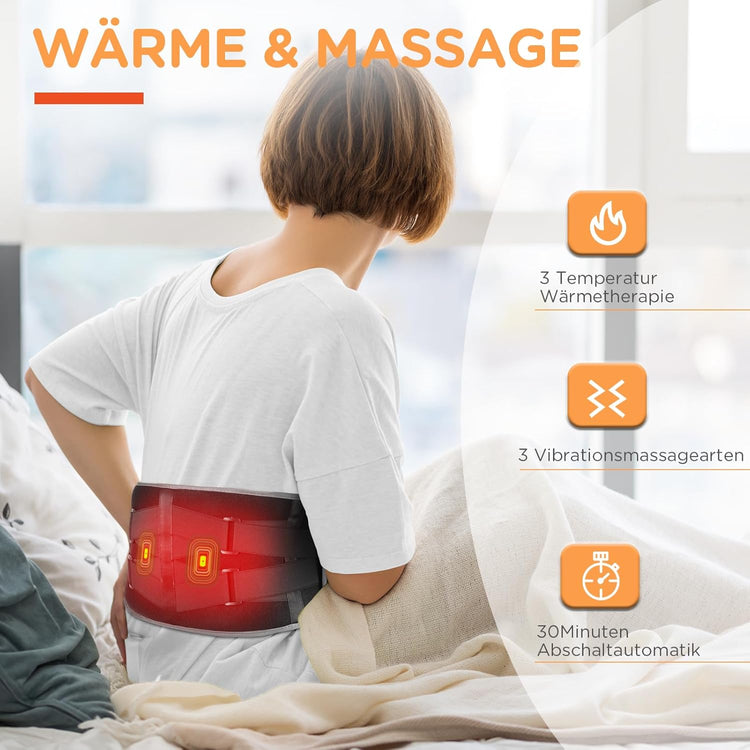 ComfyTemp XL Vibrációs Masszázs Deréköv Akkumulátorral, Hőterápiával Hátfájásra - Image 4