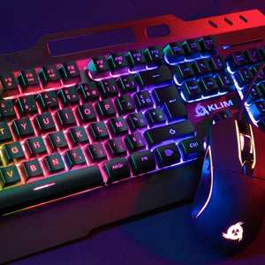 KLIM Lightning Vezeték Nélküli Spanyol Gamer Billentyűzet - Fém Váz, Mechanikus Érzés, RGB - Image 3