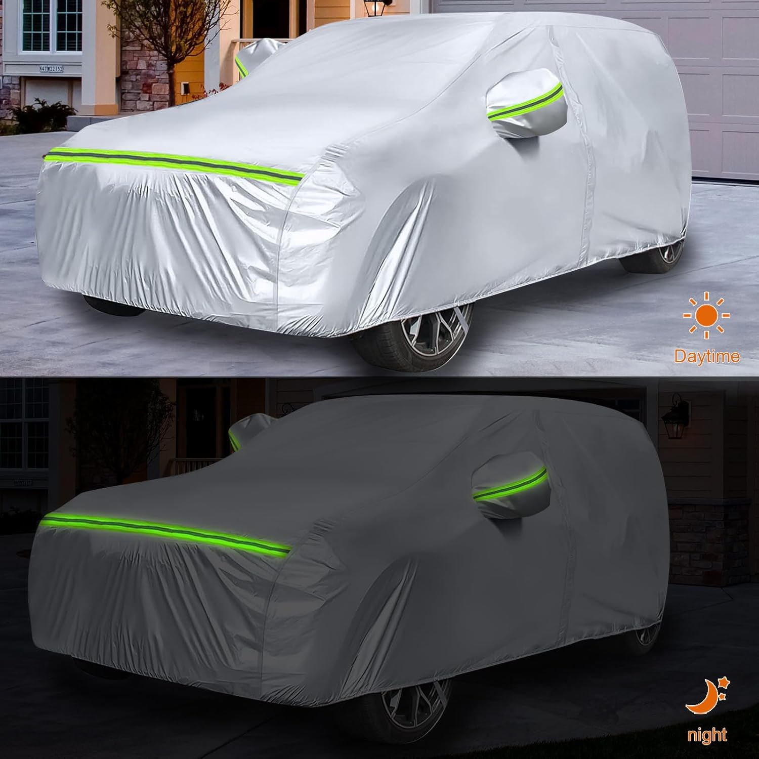 Skoda Kodiaq autótakaró ponyva - vízálló, légáteresztő, ezüst, 2016-2023 modellekhez - Image 7
