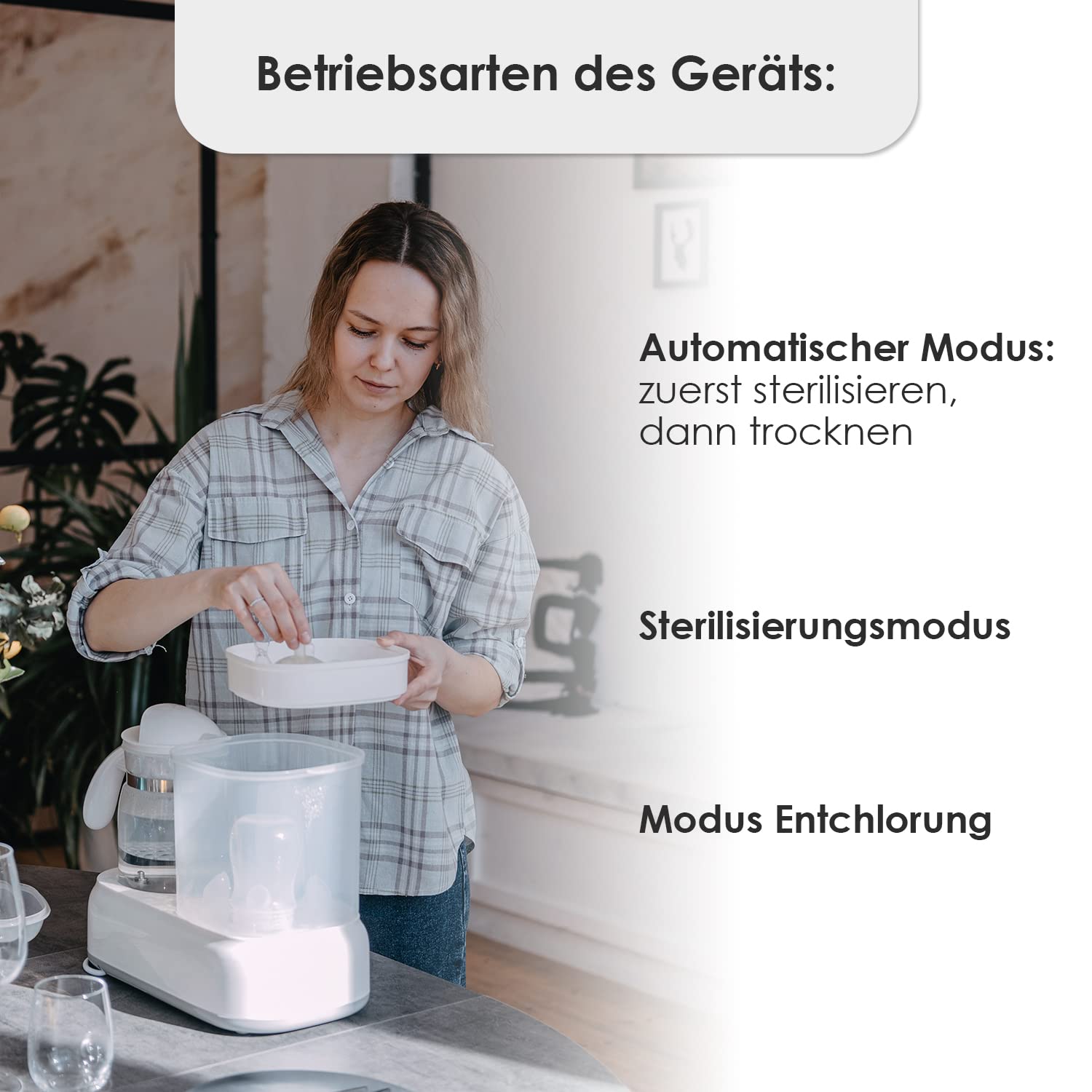 Multifunkciós Babyono 3az1-ben Cumisüveg Melegítő, Sterilizáló és Szárító - 1.2L - Image 6