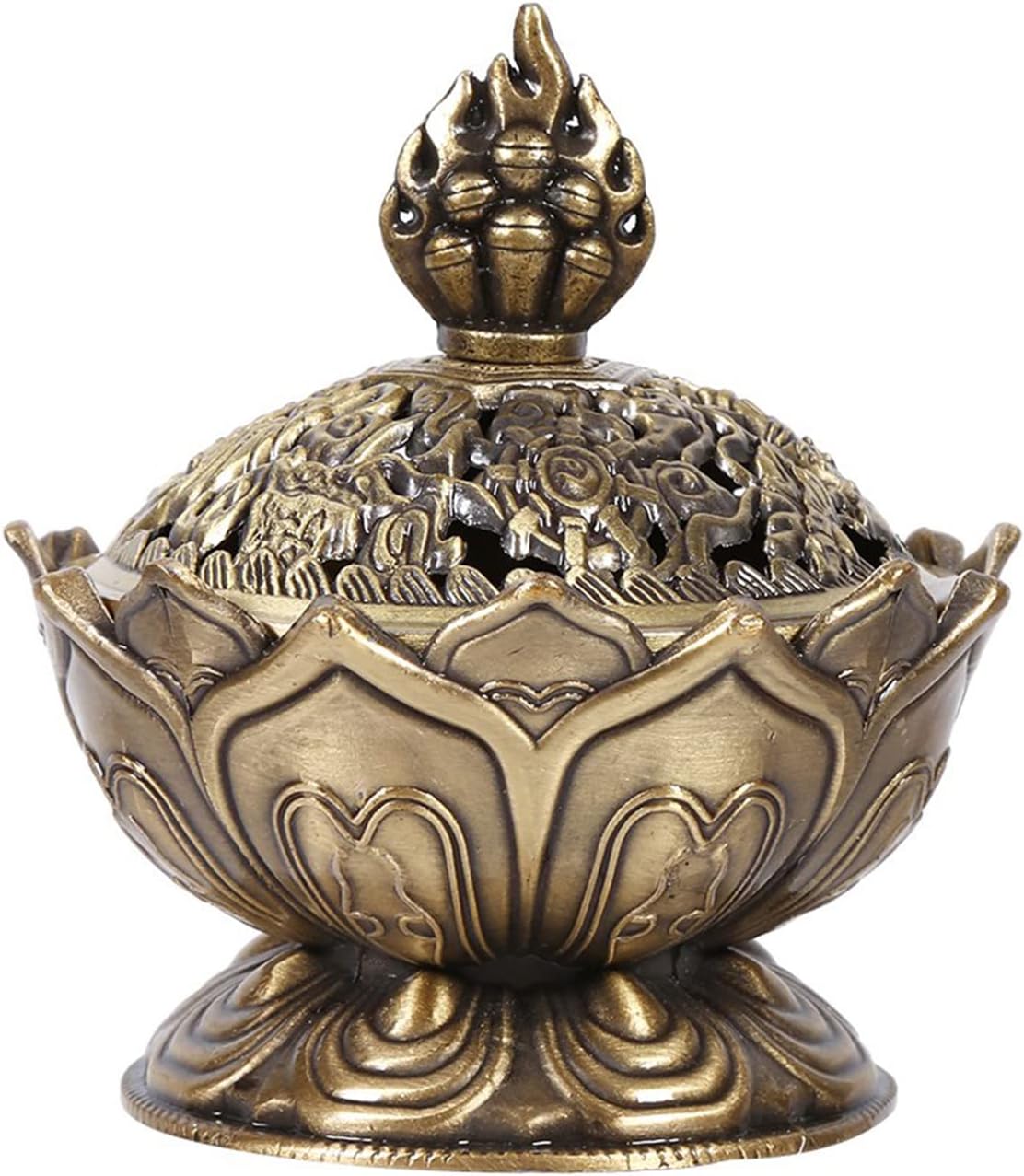 Vintage bronz füstölőégető bronz színű - Image 6