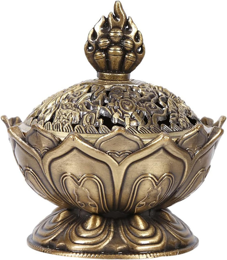 Vintage bronz füstölőégető bronz színű - Image 6
