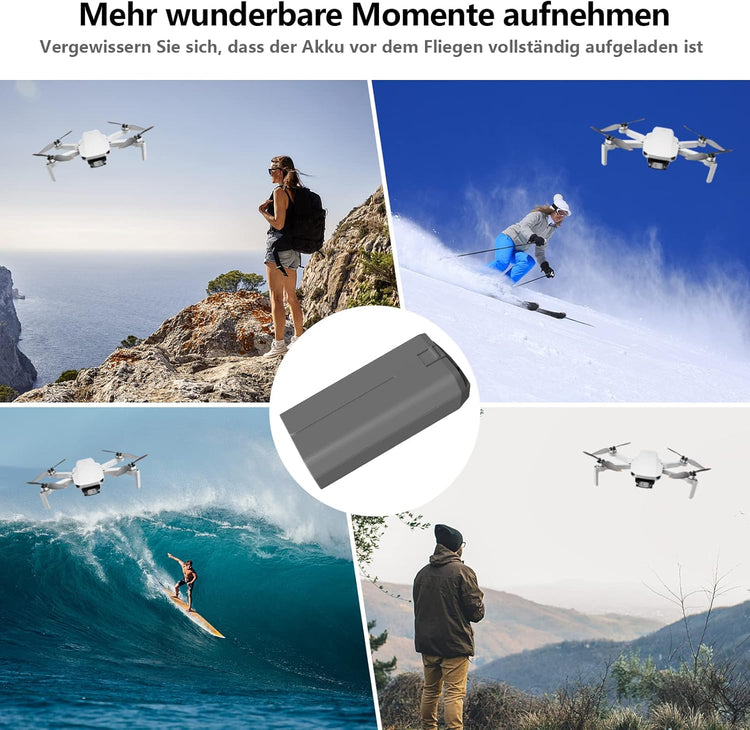 DJI Mini 4K/2/SE drónhoz 2400 mAh intelligens akkumulátor szett, 31 perc repülési idő - Image 6