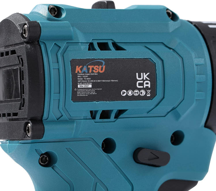 KATSU FIT-BAT 21V Akkus Ütvefúró-csavarozó, Kefe Nélküli Motor, LED Lámpa (Csak Géptest) - Image 4