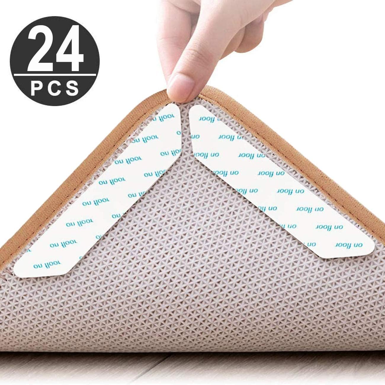 Adispotg 24 db kétoldalas csúszásgátló szőnyegalátét, mosható - Image 2