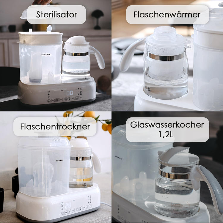 Multifunkciós Babyono 3az1-ben Cumisüveg Melegítő, Sterilizáló és Szárító - 1.2L - Image 2