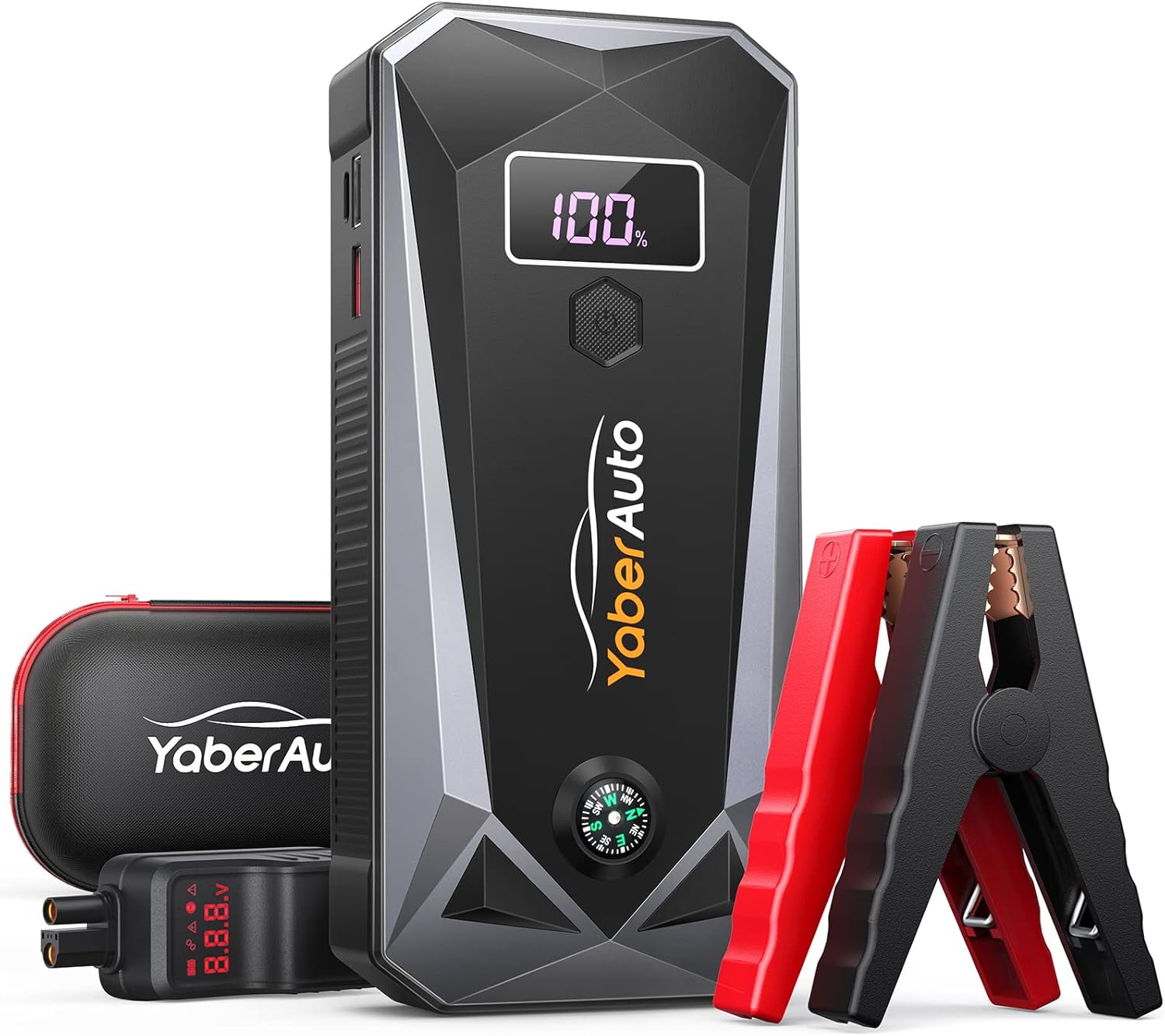 Yaber 5000A autós bikázó, 26800mAh, LCD kijelzővel, LED lámpával - Image 1