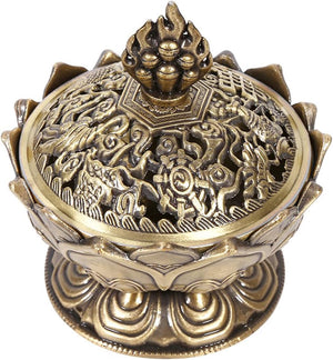 Vintage bronz füstölőégető bronz színű - Image 7