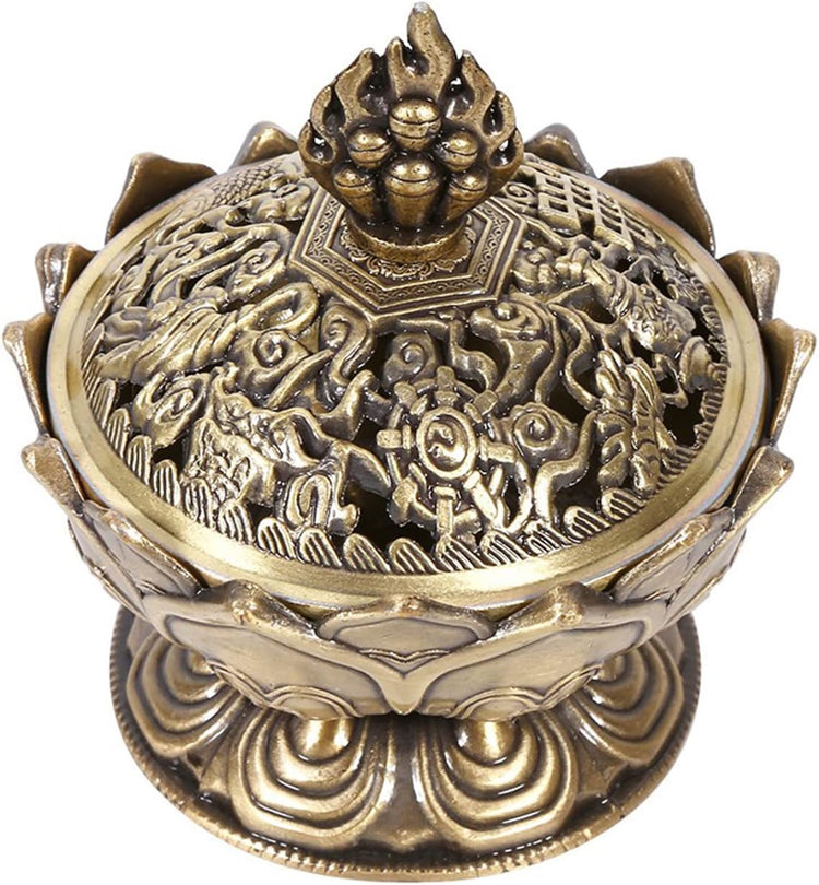 Vintage bronz füstölőégető bronz színű - Image 7