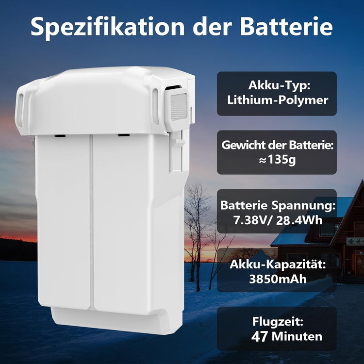 DJI Mini 3 Pro akkumulátor szett - 2db 3850mAh, 47 perc repülési idő - Image 5