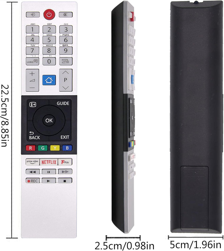 Toshiba TV távirányító Netflix gombbal - FOXRMT helyettesítő CT-8543 modellhez - Image 6