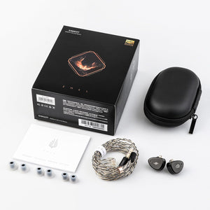 SIMGOT EM6L Hibrid 1DD+4BA HiFi Fülhallgató, Fekete, Levehető Kábellel - Image 7