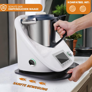 Thermomix TM6 és TM5 csúsztatólap - Fekete akril, fogantyús, mérlegkímélő - Image 2