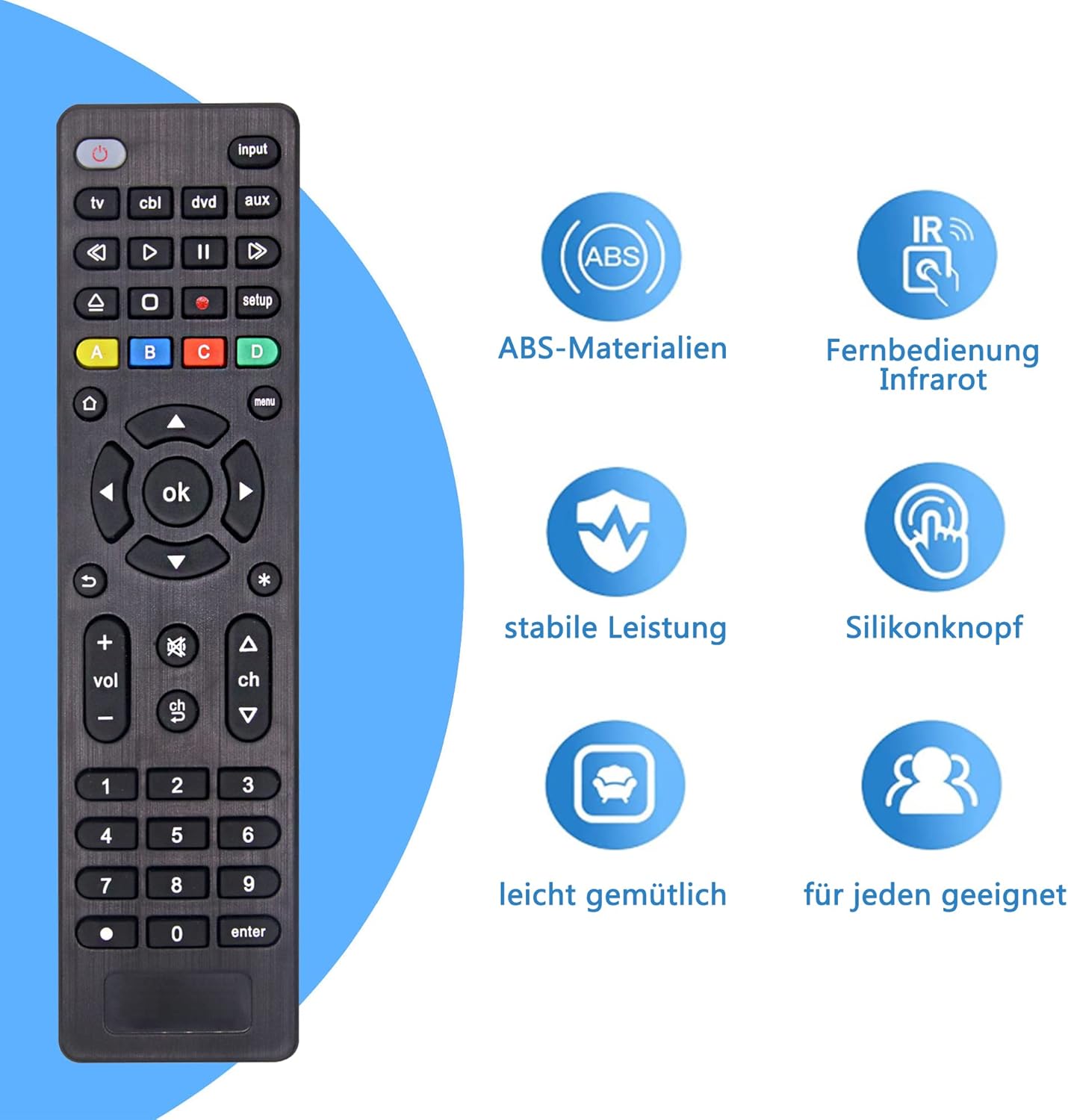 FOXRMT Univerzális Távirányító Samsung, LG, Sony TV-hez és Médialejátszókhoz - Image 5
