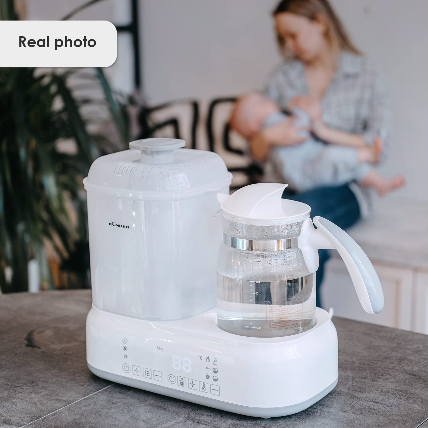 Multifunkciós Babyono 3az1-ben Cumisüveg Melegítő, Sterilizáló és Szárító - 1.2L - Image 9