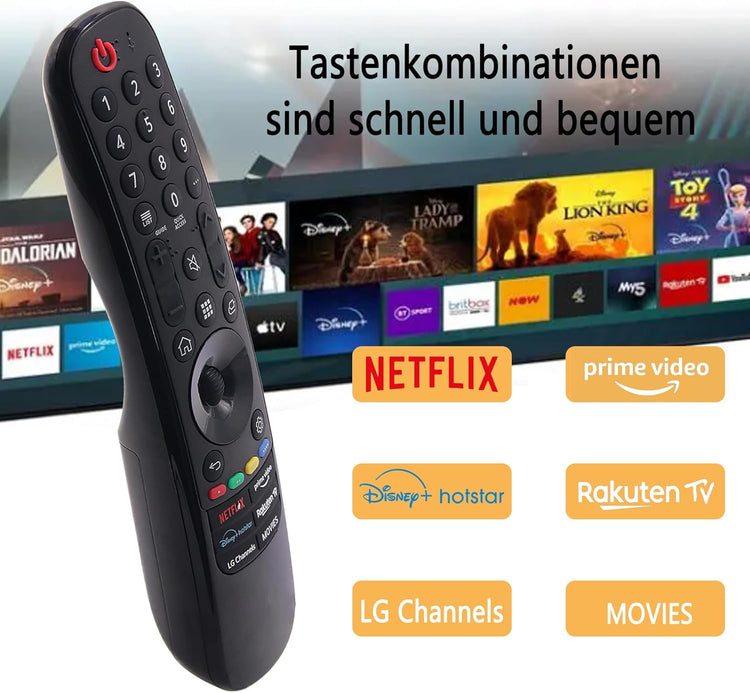 LG Smart TV távirányító - AN-MR21GA helyettesítő, Netflix és Prime gombokkal - Image 5