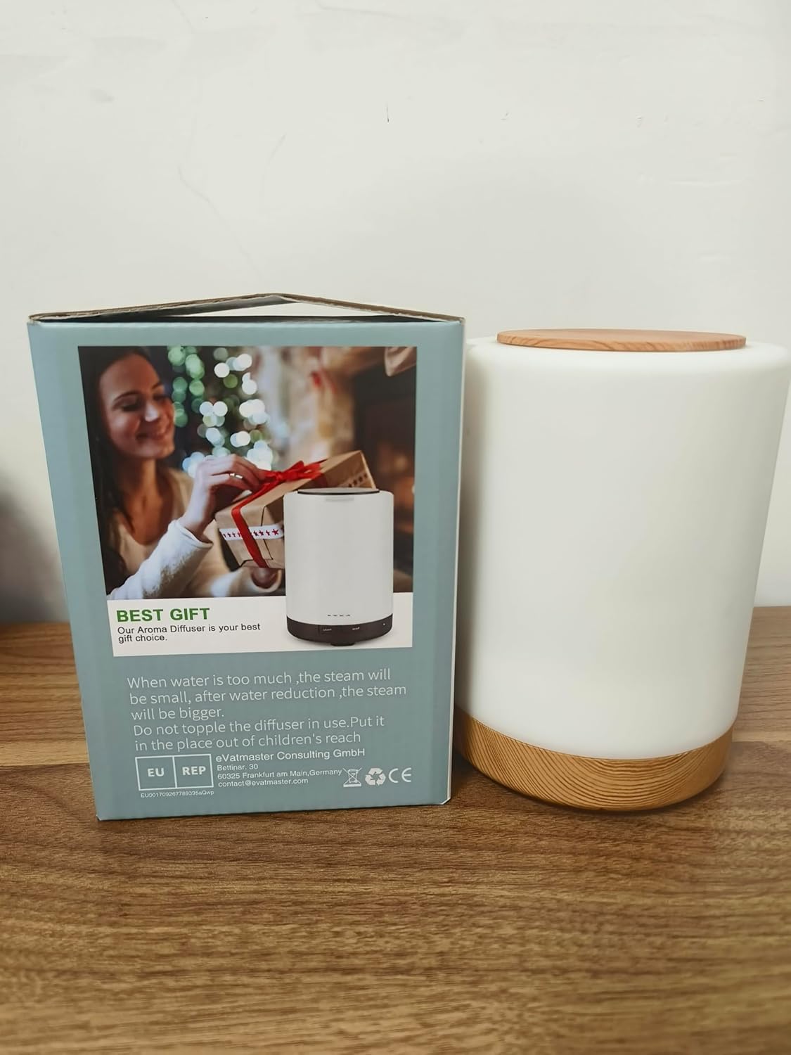 Aroma Diffúzor 300ml - Ultrahangos Párásító 7 LED Színnel, Automatikus Kikapcsolással - Image 9