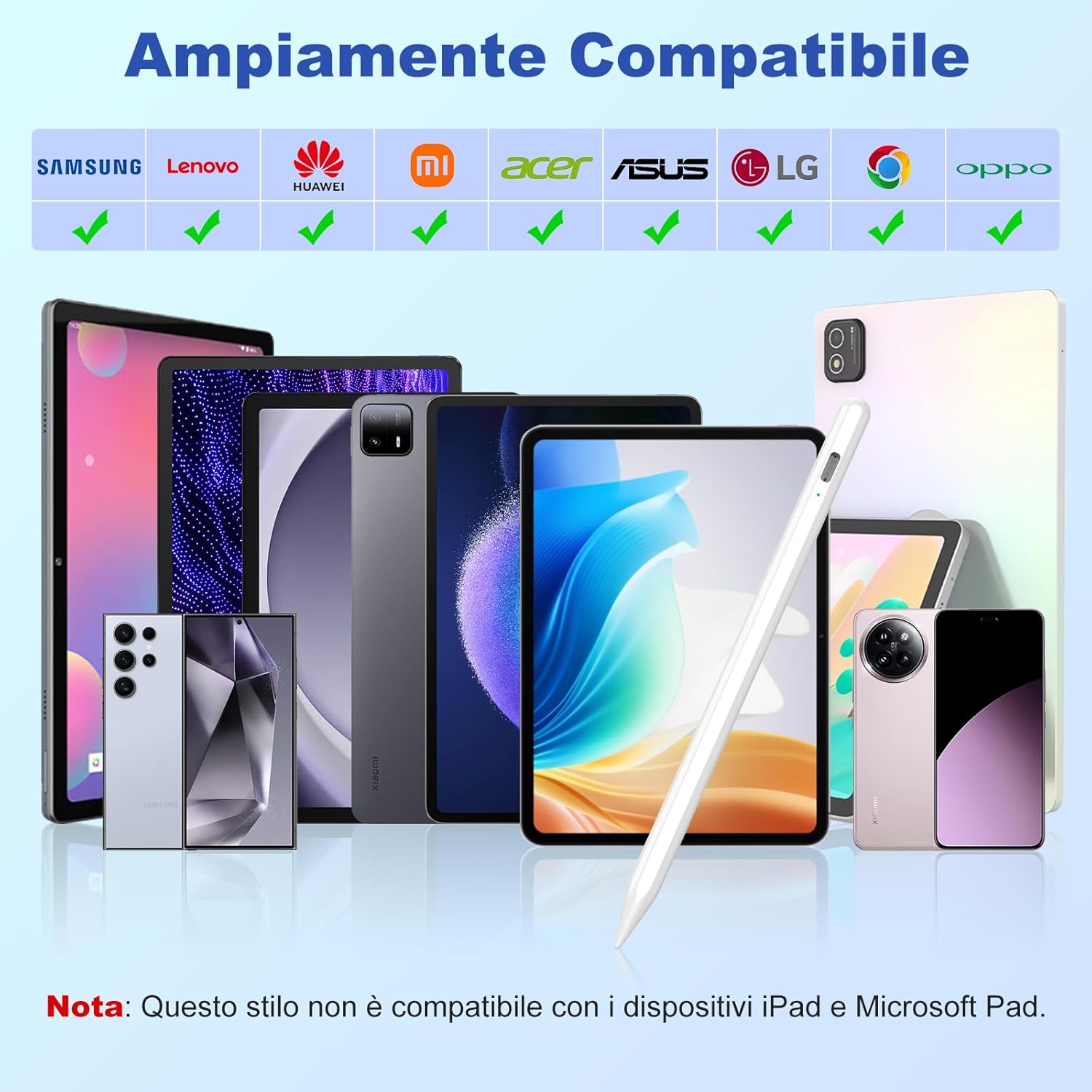 Apple iPad alternativa Érintőceruza - Mágneses Stylus Toll Rajzoláshoz, Íráshoz, Univerzális Tabletekhez - Image 2