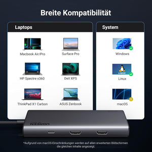 UGREEN Revodok 308 USB-C Hub 8 az 1-ben, 4K HDMI, VGA, MacBook kompatibilis - Image 8