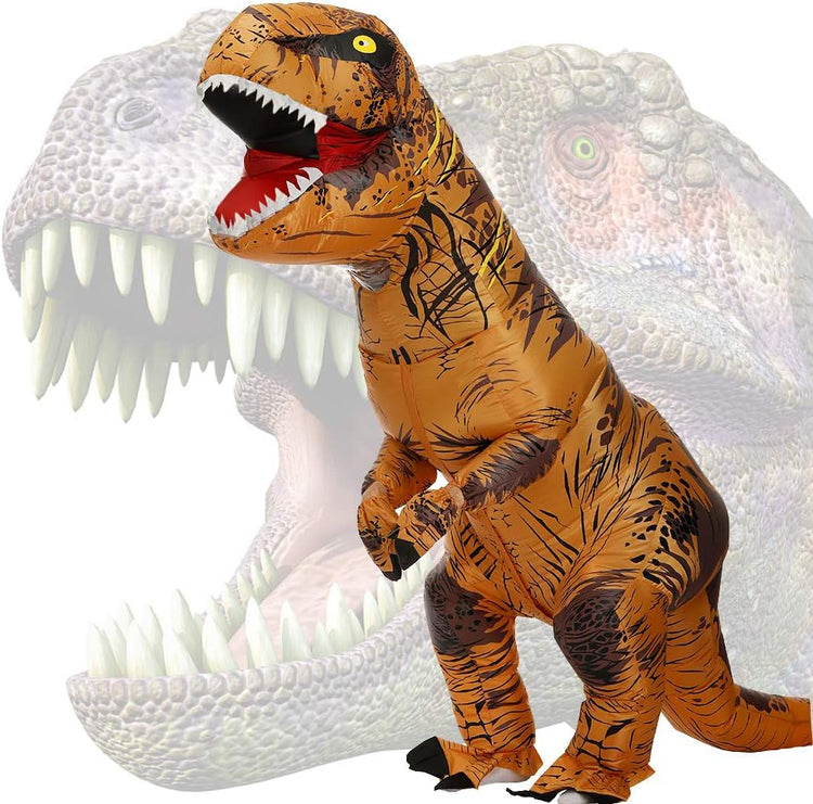 T-Rex Felfújható Dinoszaurusz Jelmez Felnőtteknek - Karneváli Dínó Kosztüm - Image 1