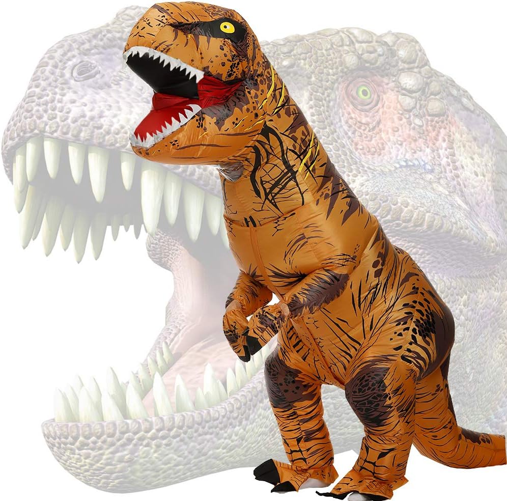 T-Rex Felfújható Dinoszaurusz Jelmez Felnőtteknek - Karneváli Dínó Kosztüm - Image 1