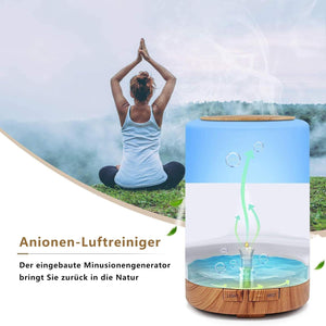 Aroma Diffúzor 300ml - Ultrahangos Párásító 7 LED Színnel, Automatikus Kikapcsolással - Image 4