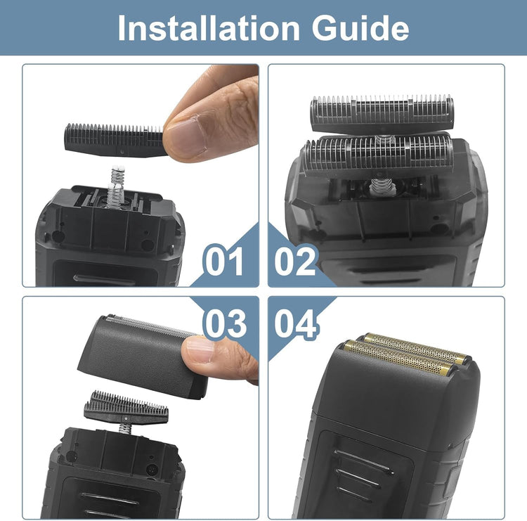 Wahl 5 Star Series Vanish borotva pótfej, 2 db-os fekete szett, kompatibilis 8173-700 modellhez - Image 5